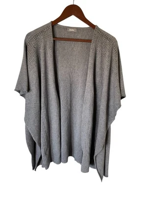 Neiman Marcus Women’s Size Large Gray Cardigan Open Front Studded Oversized - Image 1 of 4