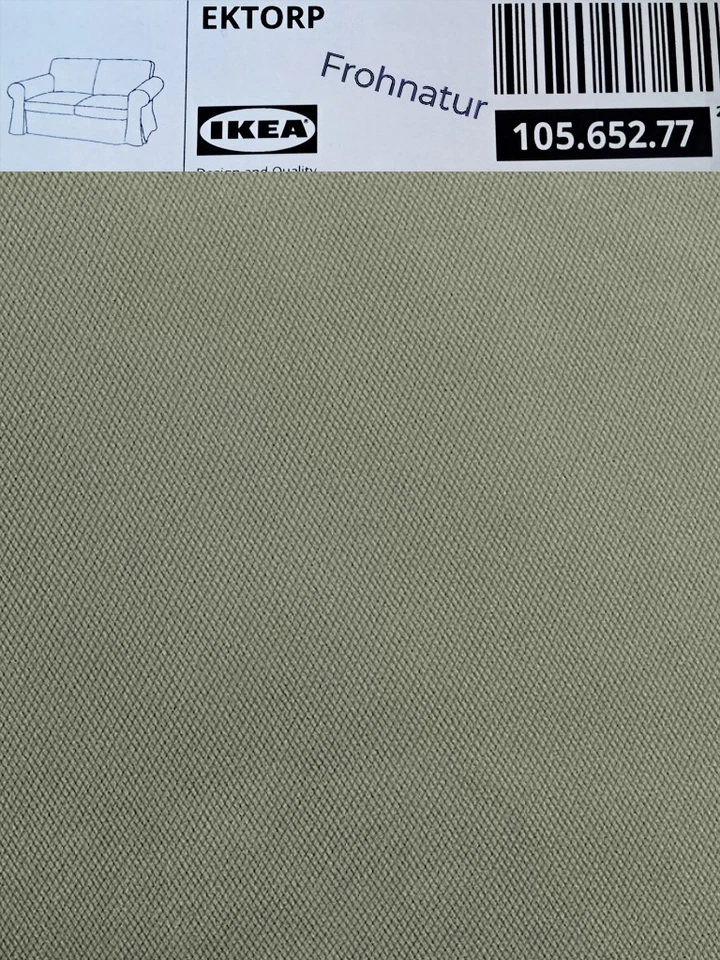 Ikea EKTORP Bezug für 2er Sofa Hakebo graugrün 105.652.77 NEU Wechselbezug - Bild 1 von 1