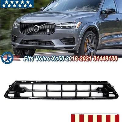 For Volvo XC60 2018-2021 Front Bumper Lower Grille Center Grill Black 31449130 Foto 1 de 4