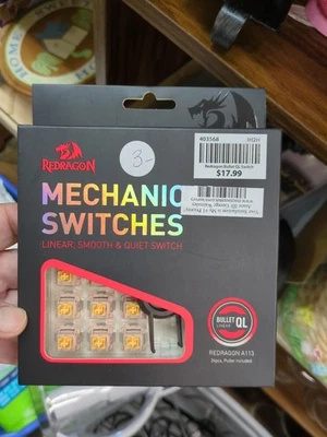 Interruptores de llave mecánica lineal Redragon A113 Bullet QL 24 piezas nuevos con extractor Foto 1 de 4