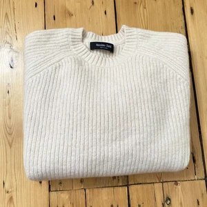 Massimo Dutti Cream Beige Sweater Jumper Wool Cashmere UK 10 - Picture 1 of 12