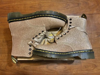 Doc Martens 1460 Pascal Glitter Rose Gold US Women’s Size 7 - Image 1 of 4