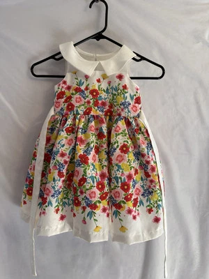 Vestido Floral Nannette Talla 3T Vestido Semi Formal Conjunto Pascua Colorido Foto 1 de 4