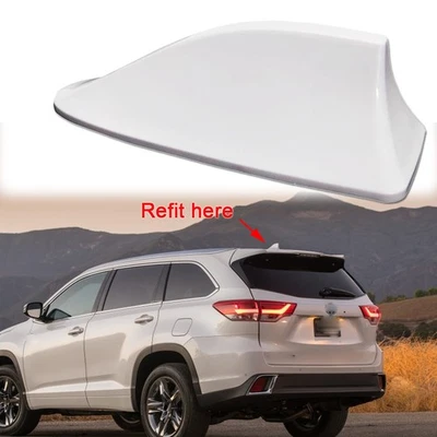 Cubierta de antena aérea aleta de tiburón señal AM/FM radio techo para Toyota Highlander Foto 1 de 4