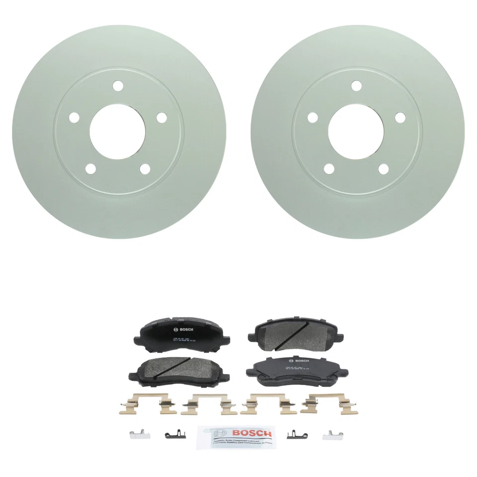 Kit de pastilhas de freio a disco Bosch dianteiro 276mm rotores Quietcast semi-met para Stratus FWD - Imagem 1 de 1