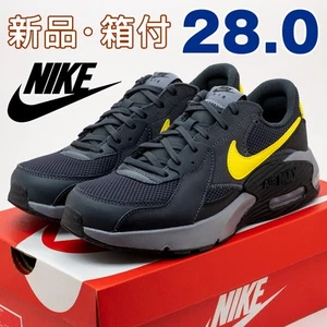 NIKE Men 10.0US Nationwide Men'S Sneakers Air Max Xy Black Yellow Sports Runni - Picture 1 of 8