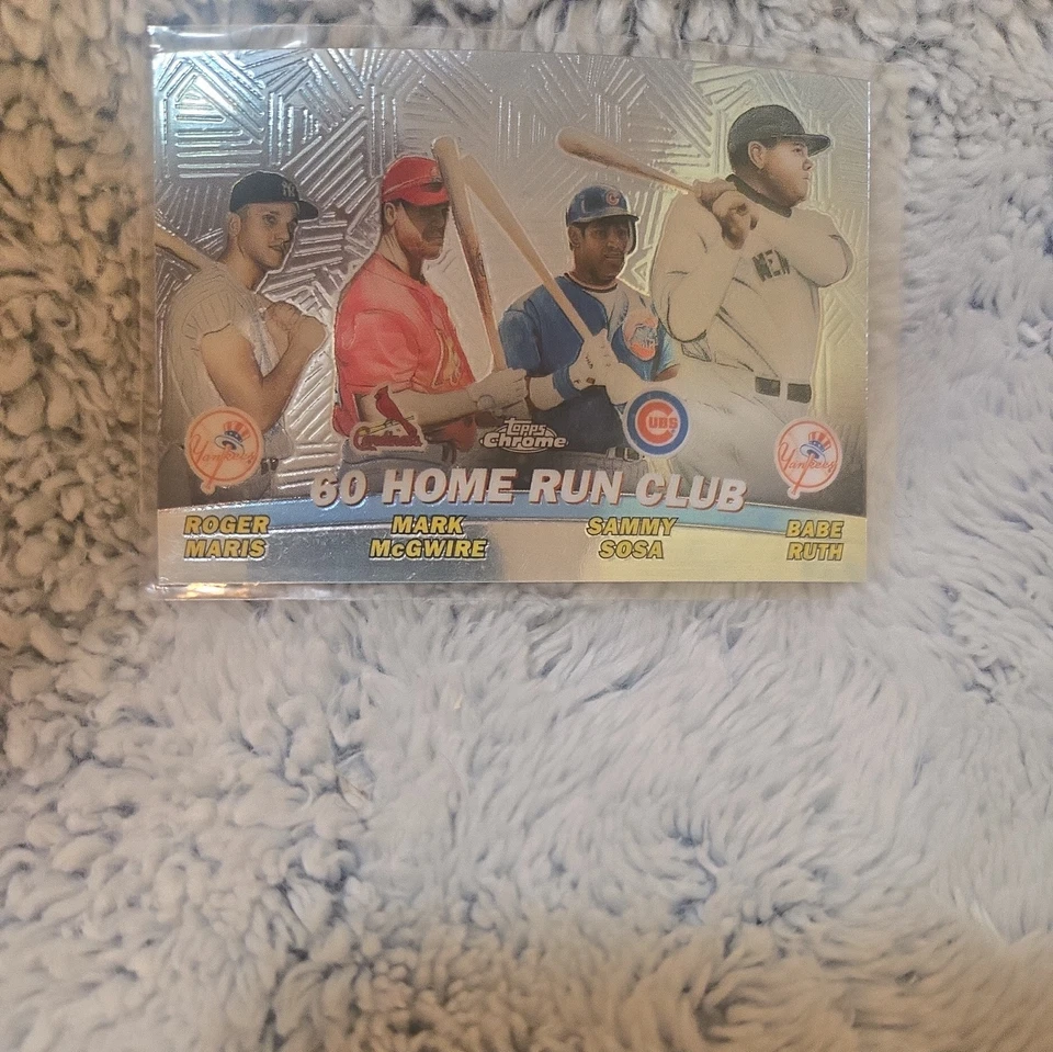 Home Run Club Topps Chrome Refractor 60 2001 - Maris - McGwire - Sosa - Ruth Foto 1 de 2