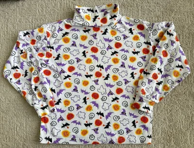 Suéter De Colección CC BATES Halloween Niña M 10/12 Cuello Alto Estampado Bruja Foto 1 de 4