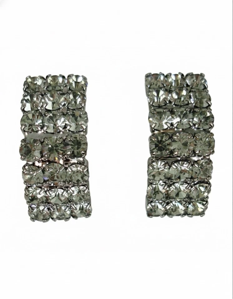 Conjunto de joias para festa de casamento conjunto de colar e brincos de cristal strass NOVO - Imagem 1 de 3