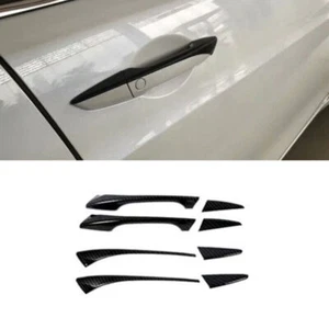 8Pcs For Acura TLX 2015-2022 Carbon Fiber Side Exterior Door Handle Bowl Trim - Bild 1 von 7