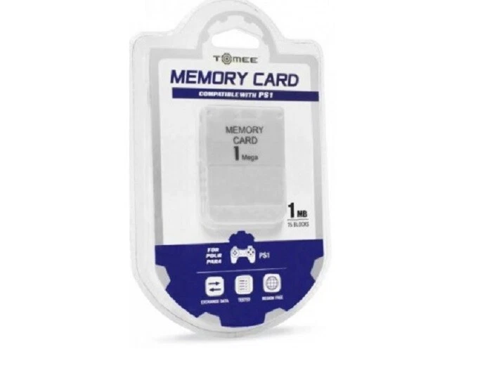  TOMEE PS1 1MB Memory Card Item # M03918 (813048011347) - [F62] - Image 1 of 1