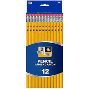 #2 HB gelber Bleistift 12 Stück Packung glattes Schreiben Schulbedarf Studenten Büro - Bild 1 von 7
