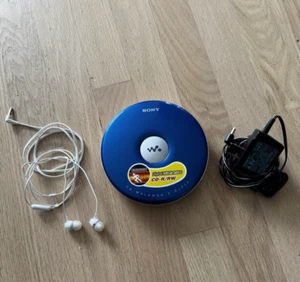 Sony D-EJ010 CD Player Walkman CD-R/RW Blue G-Protection -working - Picture 1 of 2