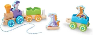 Melissa und Doug Schaukeln Bauernhof Tiere Erstspiel Holz Zug - Bild 1 von 3