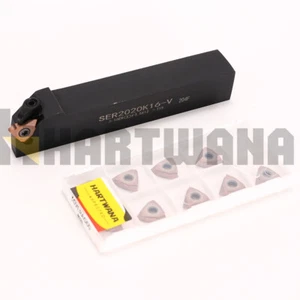 SER2020K16 Lathe Turning Threading Holder AG55 Threading Carbide Insert 10PCS - Picture 1 of 8
