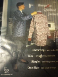 Bargello Quilted One Size Jacket E & P Sewing Pattern 1991 Cheryl Brewer L1 - Picture 1 of 2