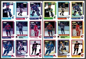Wayne Gretzky #260 1986-87 OPC Oilers, paneles de prueba progresiva, "sin amarillo" - Imagen 1 de 4