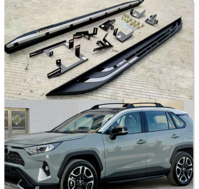 2pcs Fixed Running Board Side Step Nerf Bar Fits for 2019-2025 Toyota RAV4 RAV4 - Image 1 of 4