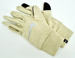 Nike Dri-Fit Gloves Women's XS Element Touch Screen Rattan/Light Bone/Silver - Picture 1 of 7
