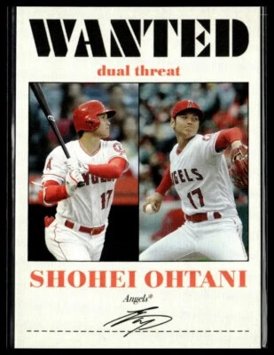 2020 Topps Throwback Thursday #TBT 197 Shohei Ohtani Los Angeles Angels WANTED - Image 1 of 2