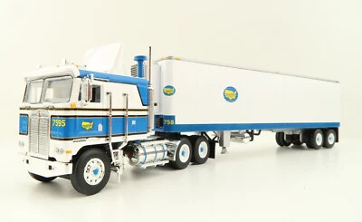 First Gear 60-1629 Kenworth K100 COE Truck with Reefer Trailer - Shaffer Tr 1:64 - Image 1 of 4