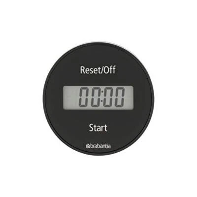 Brabantia Tastye Timer da Cucina Magnetico, Plastica Acciaio, Nero   Dark Grey - Immagine 1 di 3