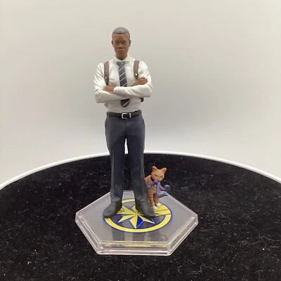 Figura Nick Fury & Goose Cat Captain Marvel Cake Topper Infinity Avengers 4" C Foto 1 de 4