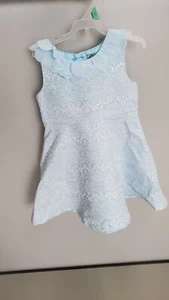 Used Girls Size 5T Genuine OshGosh Blue Fancy Dress #10112 - Picture 1 of 22