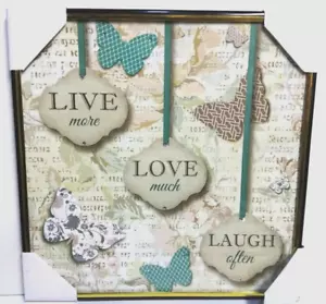 Special Moments Memories Collection Wandbild "LEBE MEHR LIEBE VIEL LACHE OFT" - Bild 1 von 8