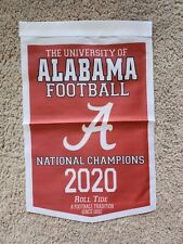 Official Rare Alabama Football National Champions 2020 Banner/Flag 18.5" x 11.5"