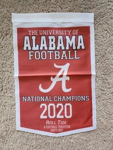 Official Rare Alabama Football National Champions 2020 Banner/Flag 18.5" x 11.5" - Picture 1 of 1