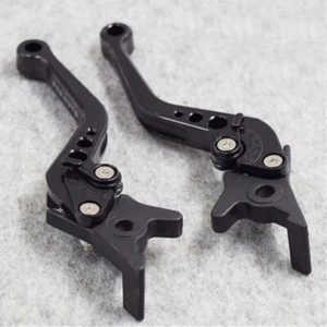 Pair Disc Brake Clutch Brake Levers Black CNC For Motorcycle Bicycle Scooter - Picture 1 of 10