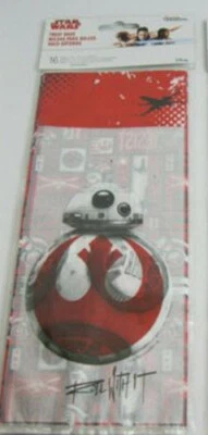 SACOS DE CELOFANE STAR WARS festa de aniversário para favores guloseimas 16 peças - Imagem 1 de 2