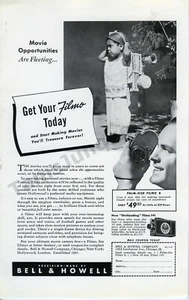1939 Bell & Howell Filmo Movie Cameras Old PRINT MAGAZINE AD Wall Decor! (4047) - Picture 1 of 1