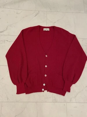 The Alpaca Connection Solid Red Car digan Baggy Cobain Style Size Large  - Image 1 of 4