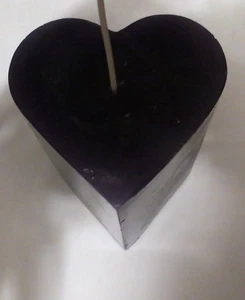 Valentine's day heart candle scented  Paraffin Wax 3-1/2" tall pillar 13oz  - Picture 1 of 14