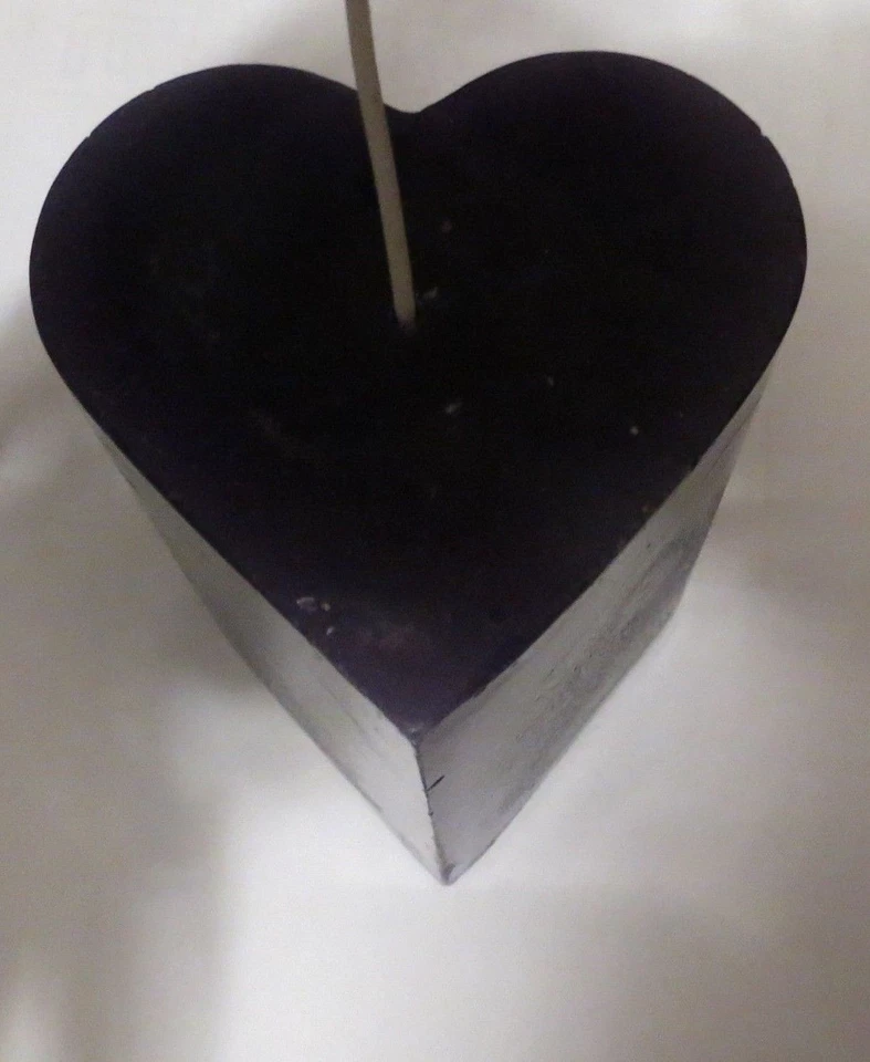 Valentine's day heart candle scented  Paraffin Wax 3-1/2" tall pillar 13oz  - Image 1 of 4