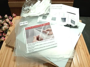 LANSCOERY Acrylic Display Case, Assemble Showcase Display Box 9 x 9 x 9 - Picture 1 of 5
