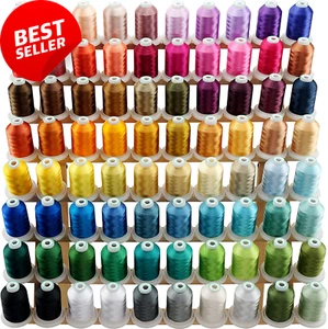 80 Spools Polyester Embroidery Thread Kit – 1000M Spools - Picture 1 of 12