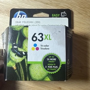 HP 63XL High Yield Tri-color Ink Cartridge (F6U63AN) EXP: 2018 - Picture 1 of 11