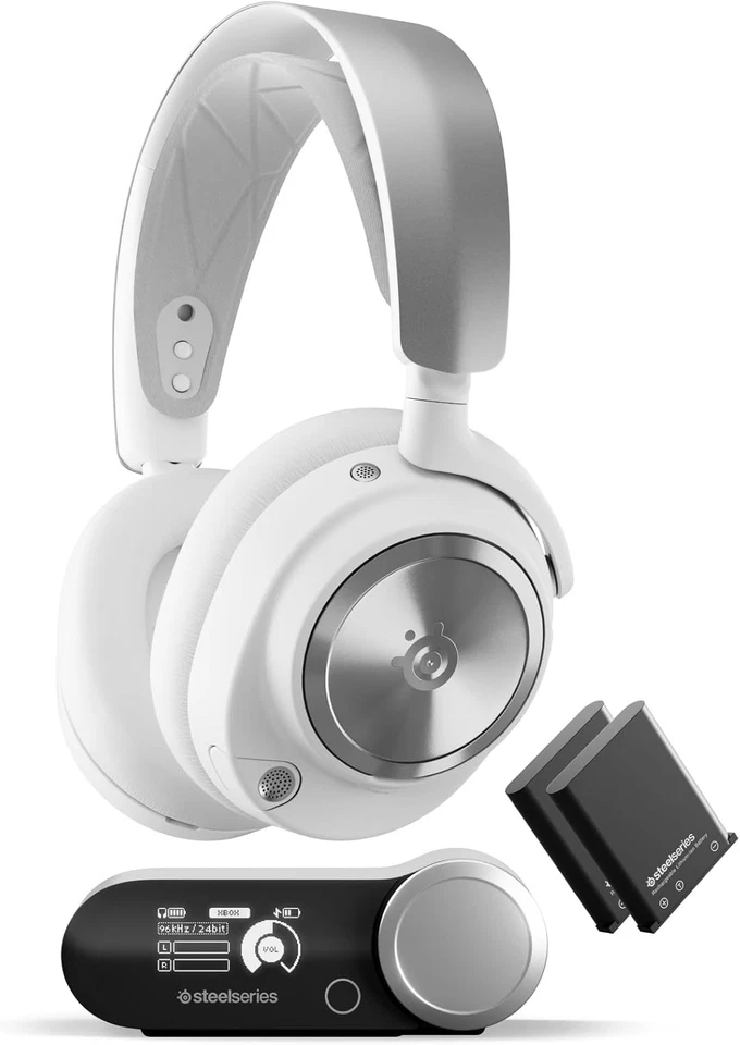 SteelSeries Arctis Nova Pro Wireless Headset for PC White Certified Refurbished - Image 1 of 4