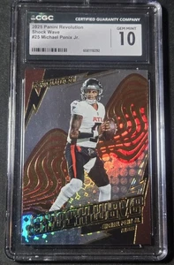 2025 Revolution Michael Penix Jr. Shockwave CGC 10 Atlanta Falcons - Picture 1 of 2