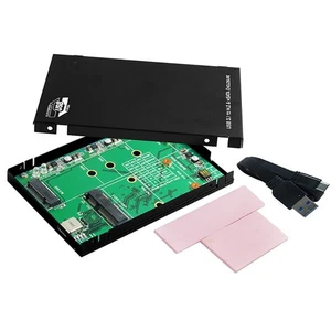 USB 3.1 C typ do M.2 i mSATA 2,5 cala obudowa SSD - jednoczesna - Zdjęcie 1 z 3