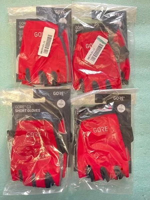 Лот из 4 мужчин GORE носить C3 короткие велосипедные перчатки размер 11/3XL - Изображение 1 из 4