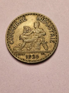 1925 🇫🇷 FRANKREICH 1 ONE FRANC WELTMÜNZE KM876 SEHR SCHÖN-SEHR GUTE DETAILS KOSTENLOSER VERSAND - Bild 1 von 2