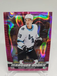 O Pee Chee Platinum Marquee Rookie Maveric Lamoureux Pink Magma - Bild 1 von 2