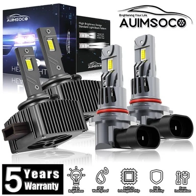 For Cadillac Escalade EXT 2003-2006 LED Headlight Kit Bulbs High Low Beam 6500K - Image 1 of 4