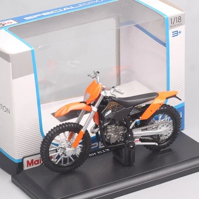 Maisto 1:18 Scale KTM 450 EXC Enduro Off Road Dirt Bike Motorcycle Model Toys - Image 1 of 4