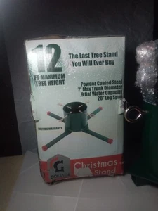 Goliath Welded Steel Christmas Tree Stand for Live Trees 5 to 12 Foot Tall - Picture 1 of 9