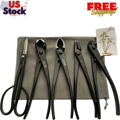 5 件盆景工具套装,刀柄刀具,凹形刀具,线切割机,金钳 — 第 1/4 张图片